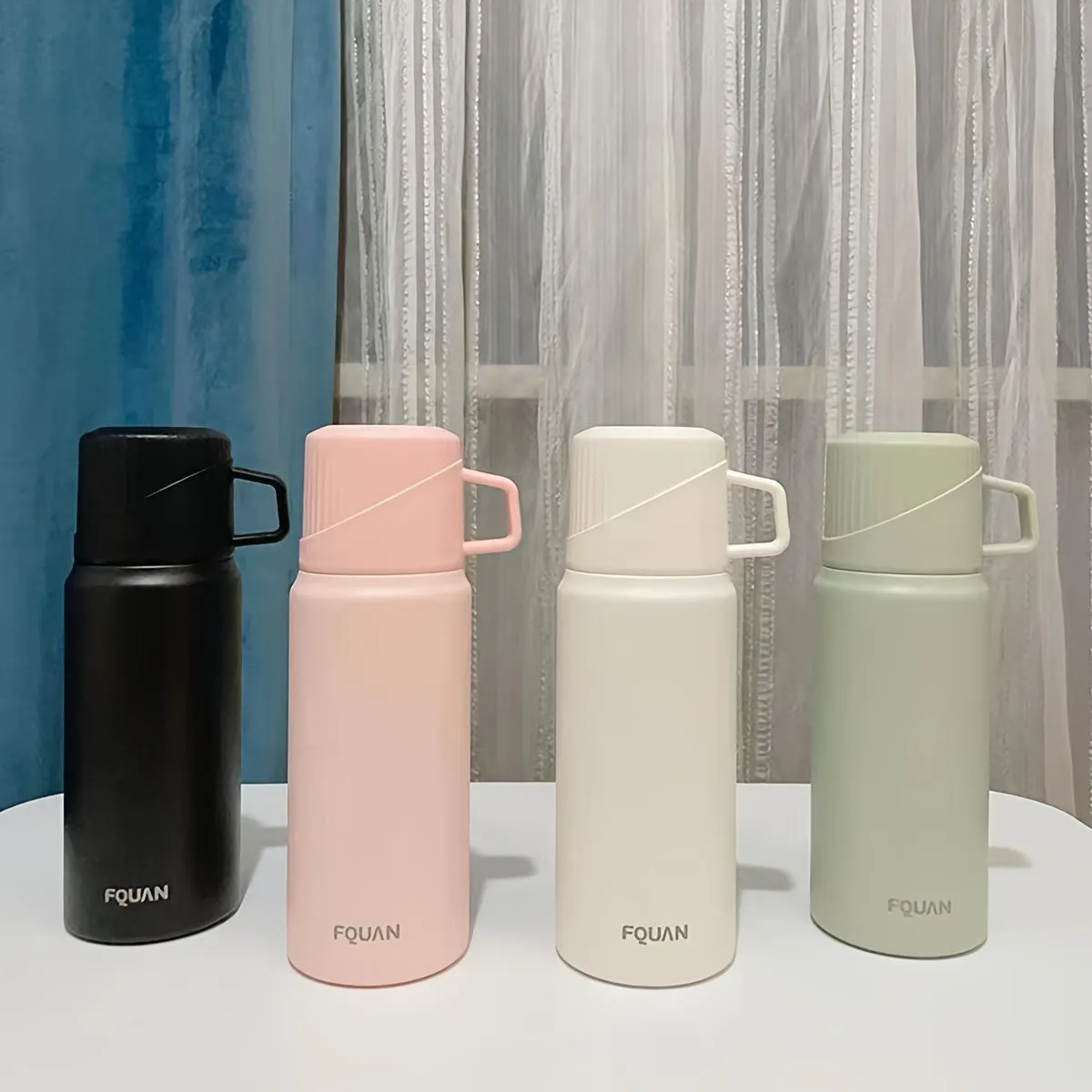 1pc, Vacuum Flask, 15.22oz 304 Stainless Steel Insulated Water Bottles, Travel Thermal Cups, For Hot And Cold Beverages, Summer Winter Drinkware, Gifts