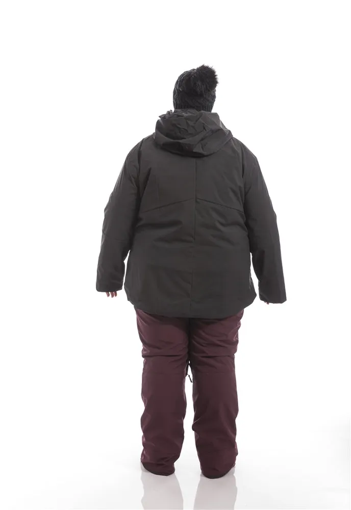 3 - in- 1 Plus Size Swiss System Jacket | Black