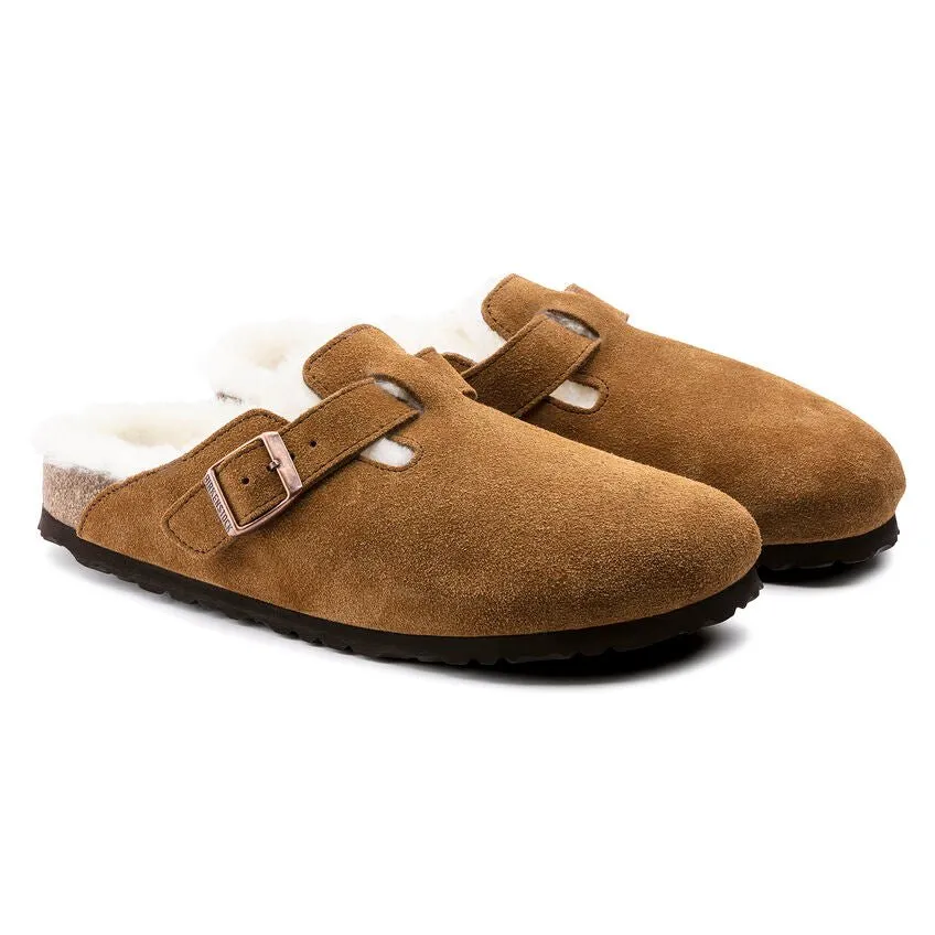 Birkenstock Boston Shearling - Mink Suede