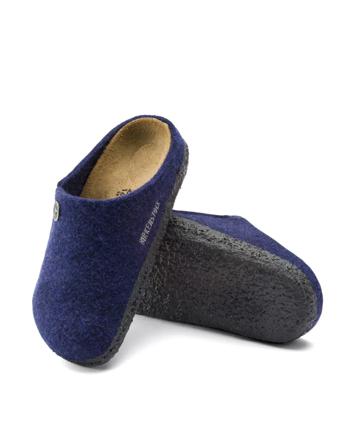 Birkenstock Kids Zermatt Wool Felt Navy Clogs