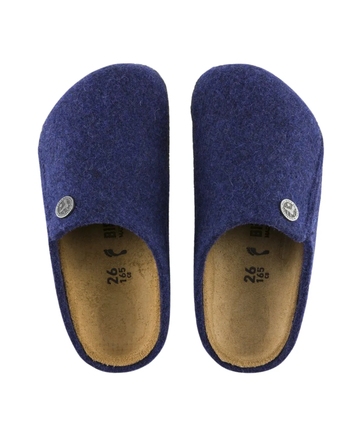 Birkenstock Kids Zermatt Wool Felt Navy Clogs