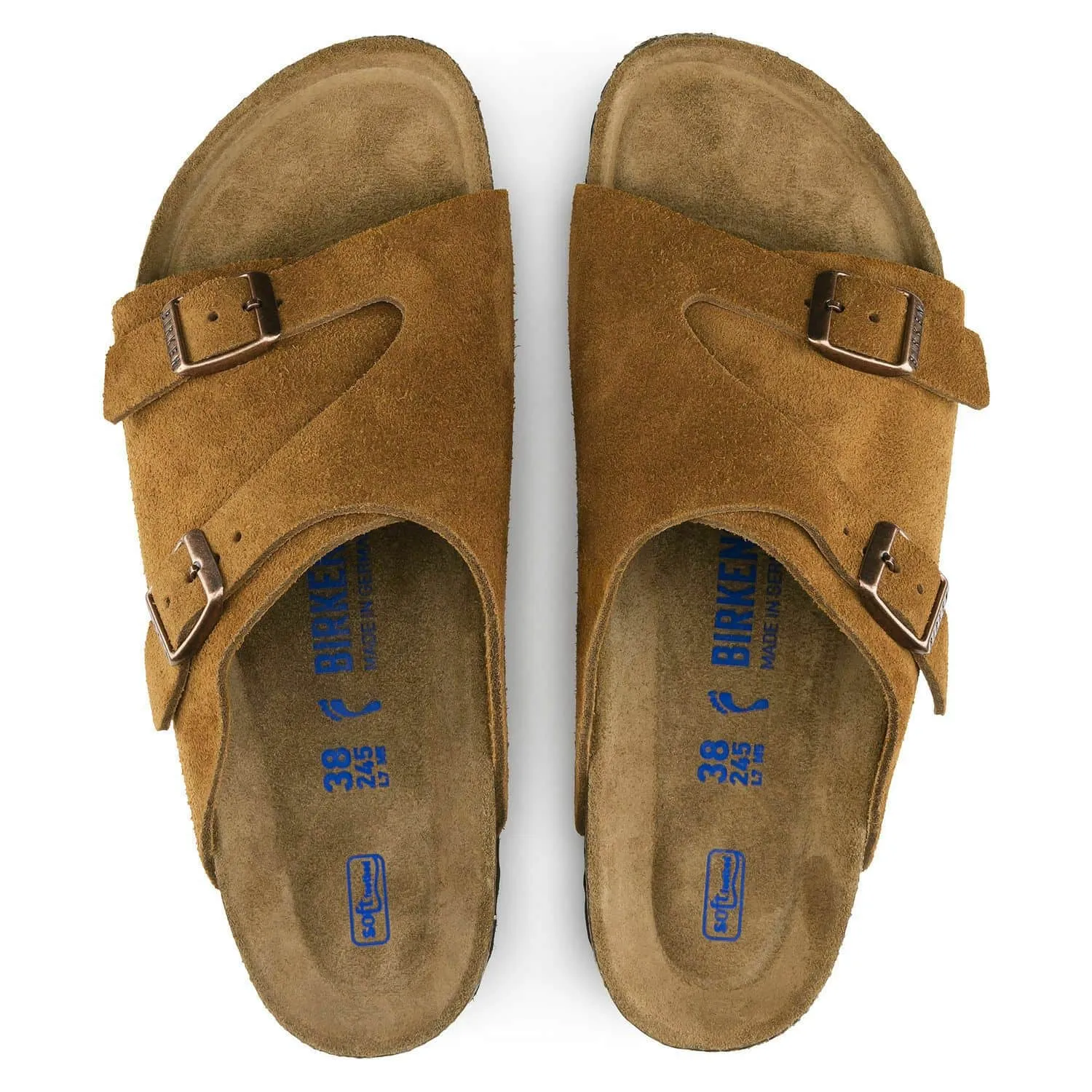 Birkenstock Zurich Suede Sandals Mink