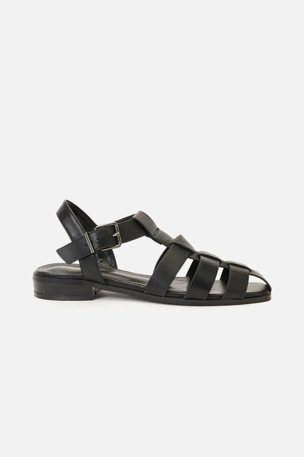 Black Closed Toe Sandals