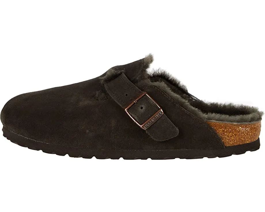 Boston Shearling Birkenstock clogs, mocha