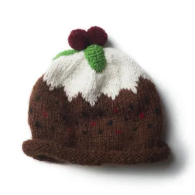 christmas figgy pudding wool hat