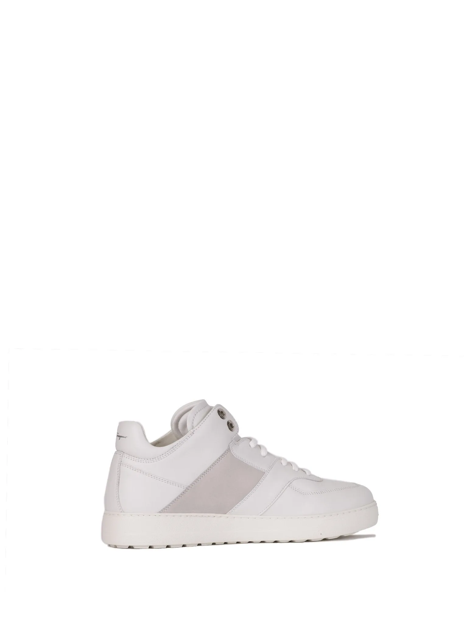 Cliff Leather Mid-Top Sneakers - White