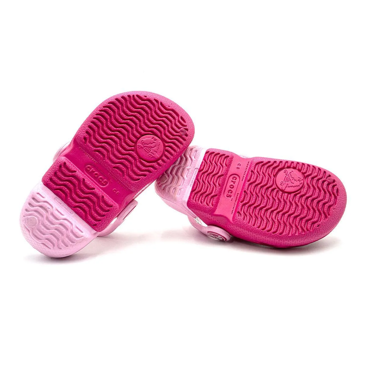 Crocs Classic Graphic Clogs Rubber Pink Colour For Kids