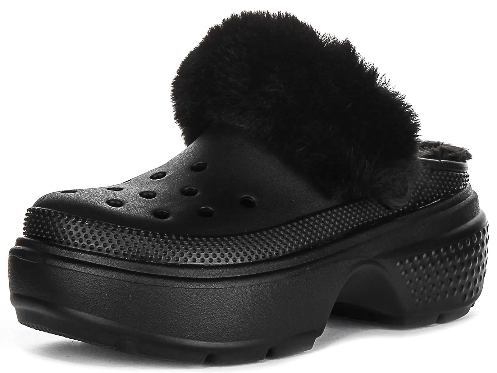 Crocs Stomp Lined Clog In Black