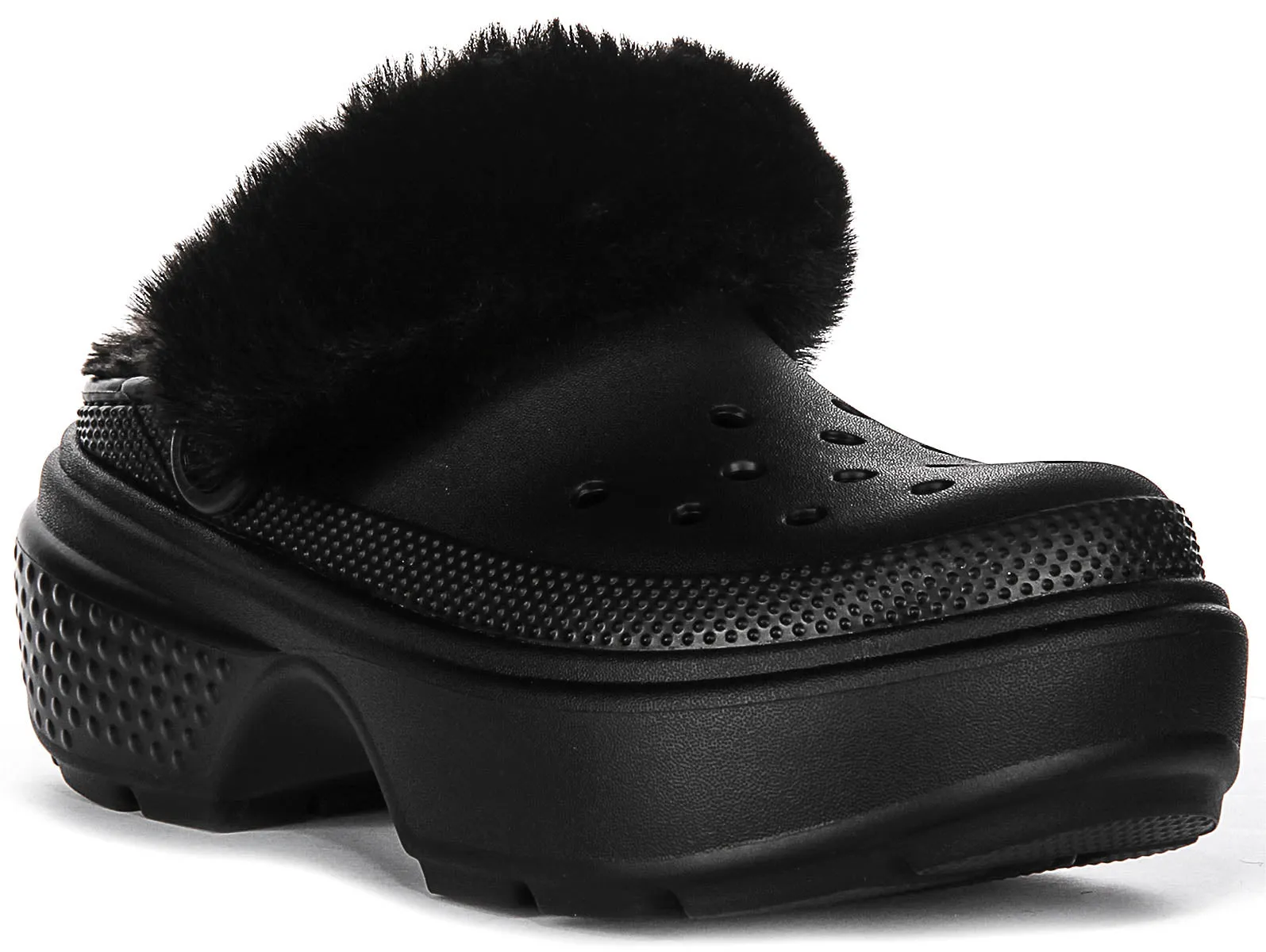 Crocs Stomp Lined Clog In Black