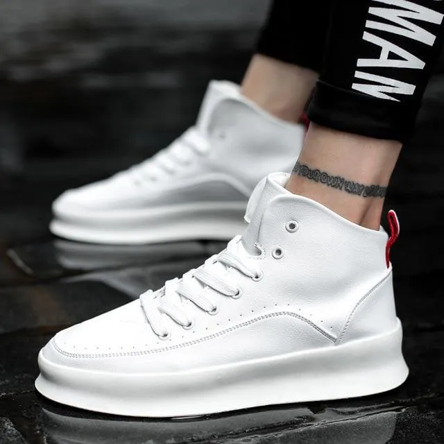 Di Lusso SMTHWLKR High Top Leather Sneakers