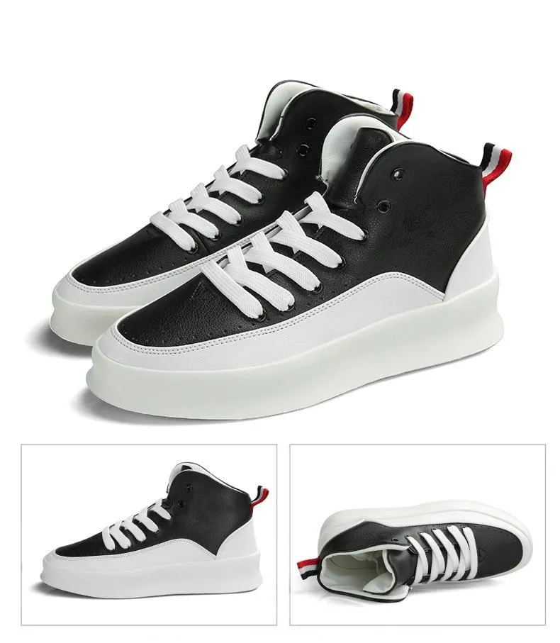 Di Lusso SMTHWLKR High Top Leather Sneakers