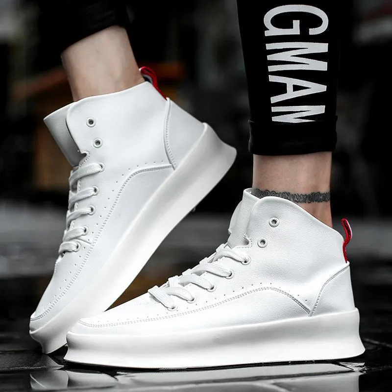 Di Lusso SMTHWLKR High Top Leather Sneakers