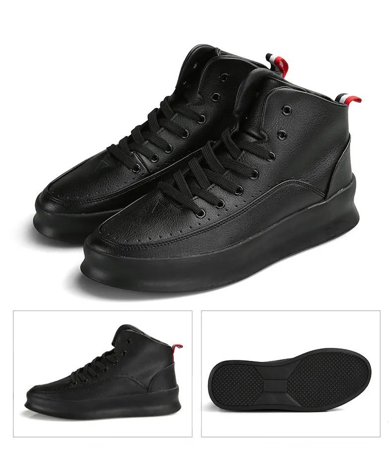 Di Lusso SMTHWLKR High Top Leather Sneakers