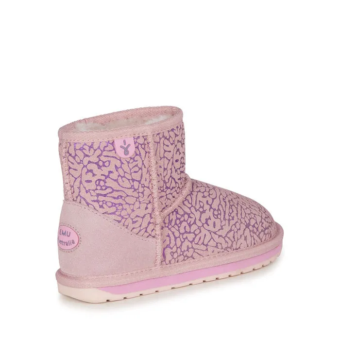 EMU Kids Wallaby Mini Dream Pale Pink Merino Wool Boot