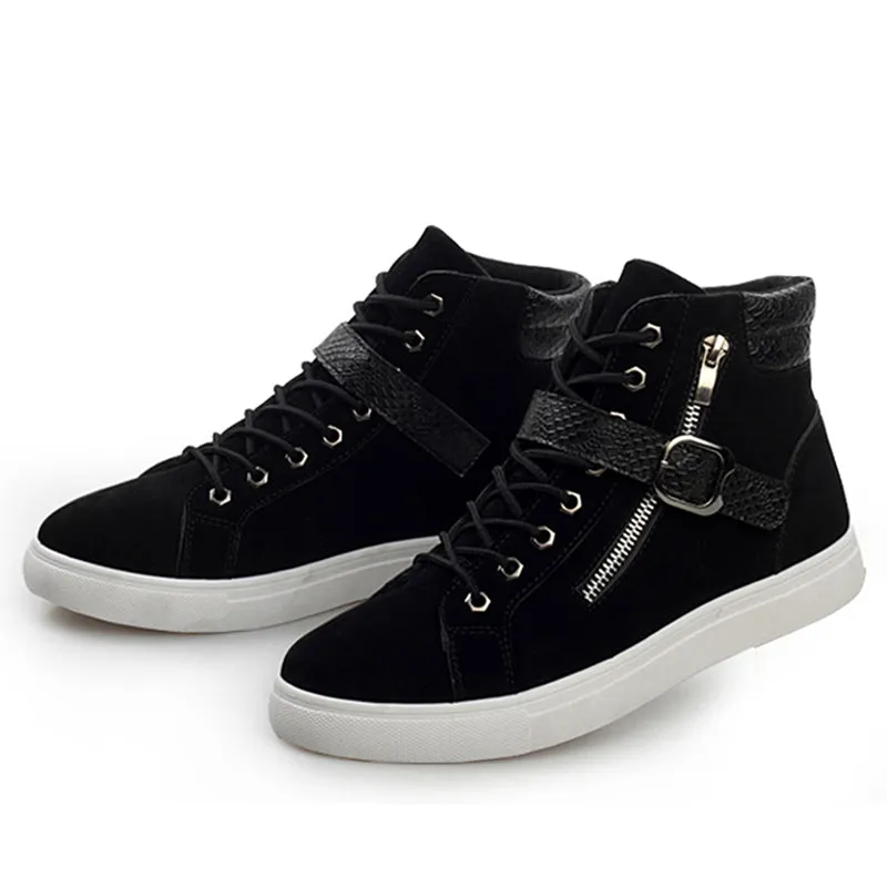 Fashion Ankle PU Patchwork Punk Rock High Top Sneakers