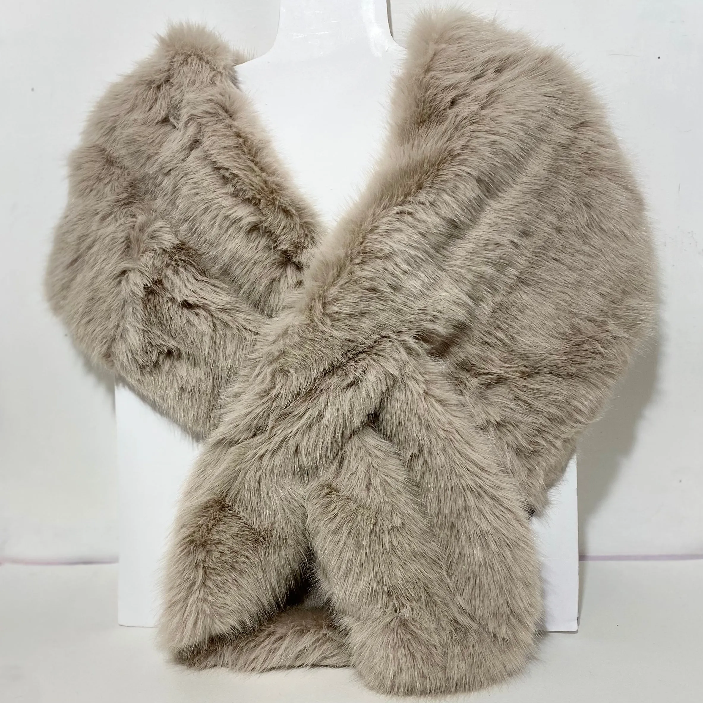 Faux Fur Stole - Mink