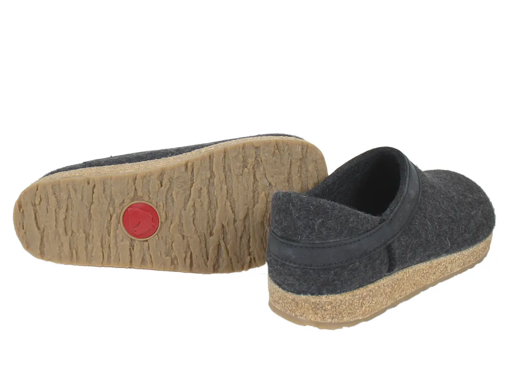 Haflinger Clogs Grizzly Buffalo Graphite