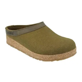 Haflinger GZL Clog (Unisex) - Olive Green