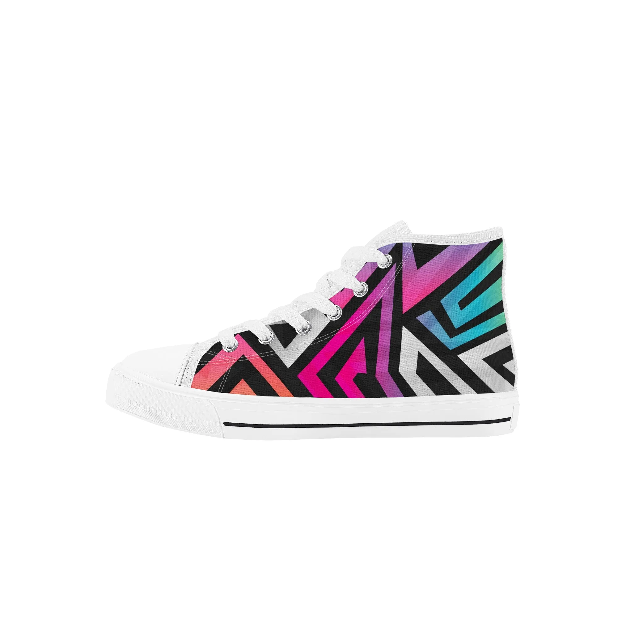 Kids High Top Sneakers - Graffiti