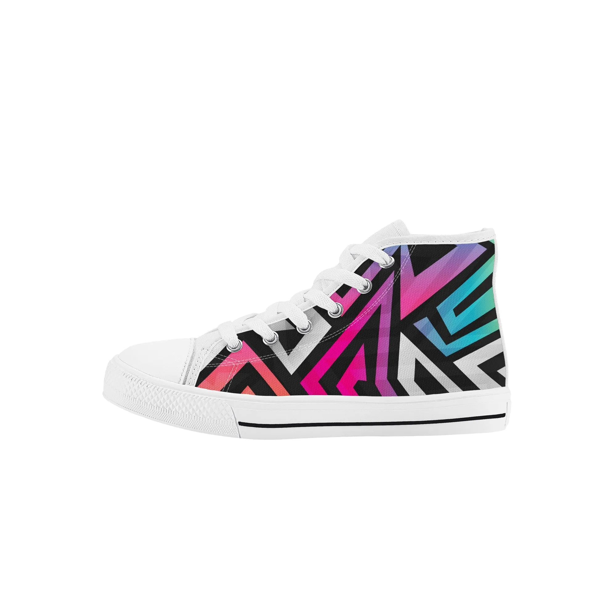 Kids High Top Sneakers - Graffiti