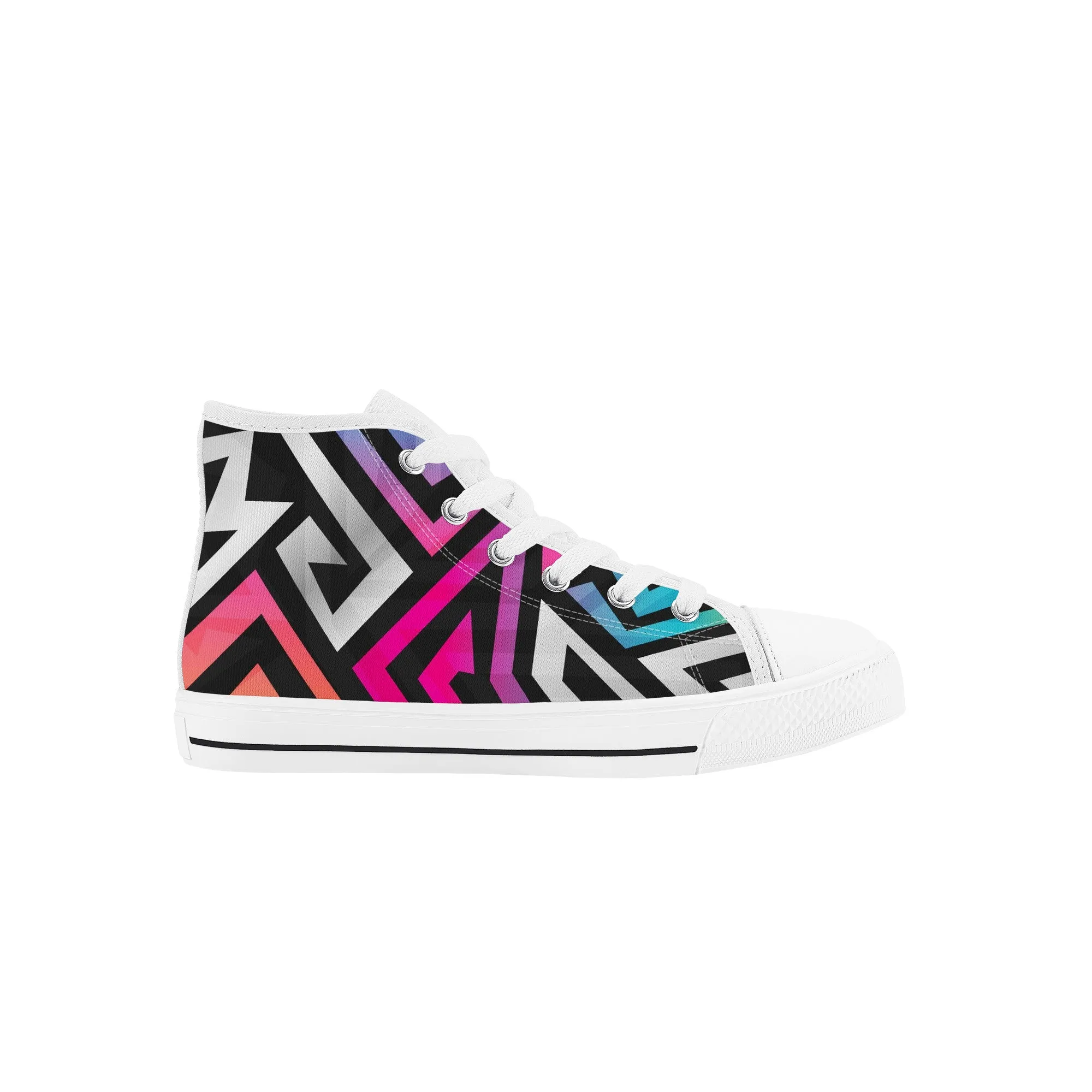 Kids High Top Sneakers - Graffiti