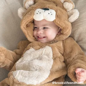 Lion Faux Fur Pramsuit