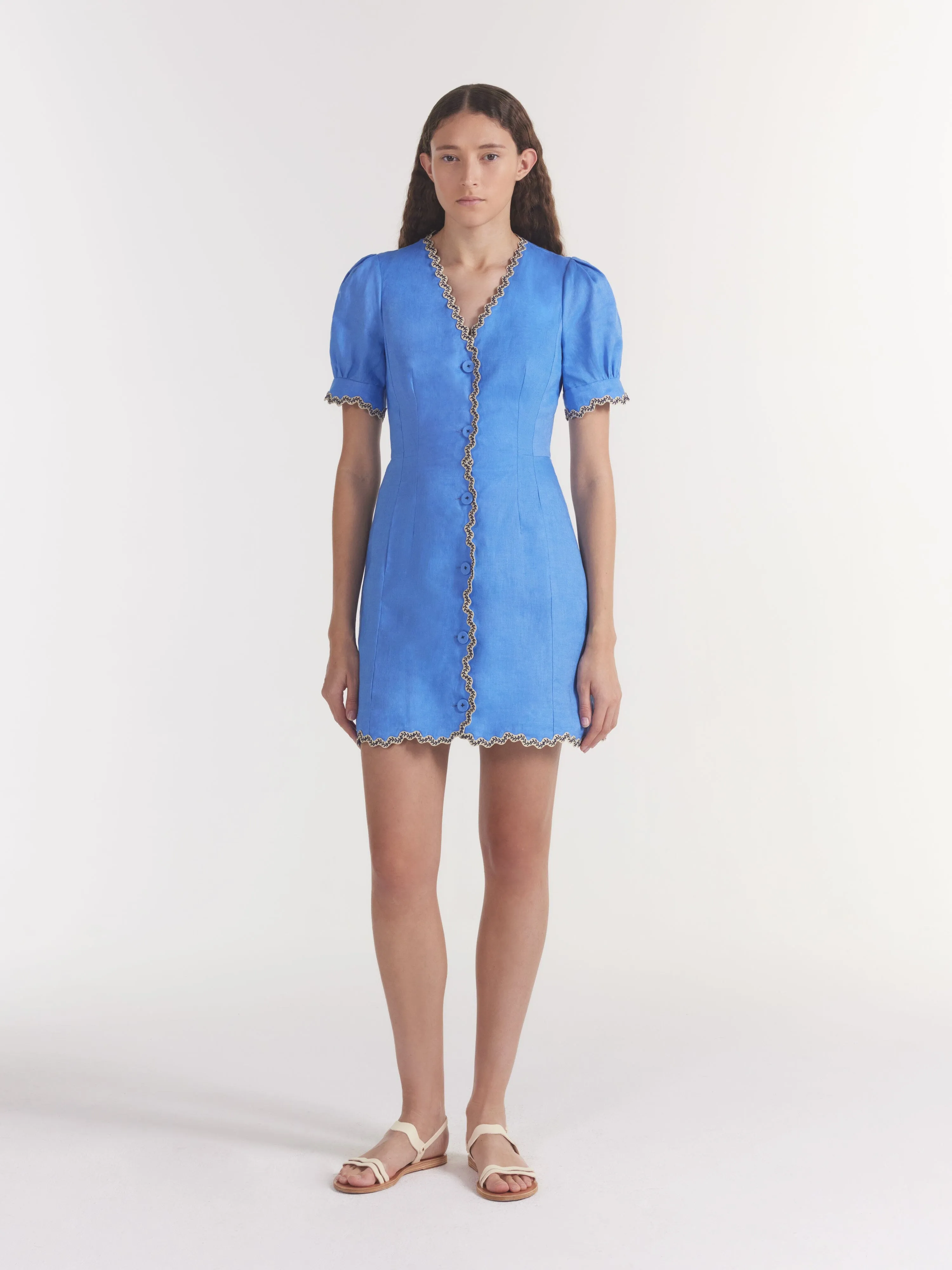 Marlee Dress in Peri Blue