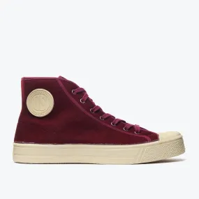 MILITARY FELT HIGH TOP - BORDEAUX