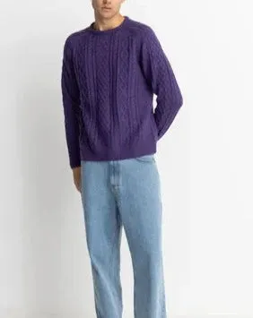 Mohair Fishermans Knit in Plum