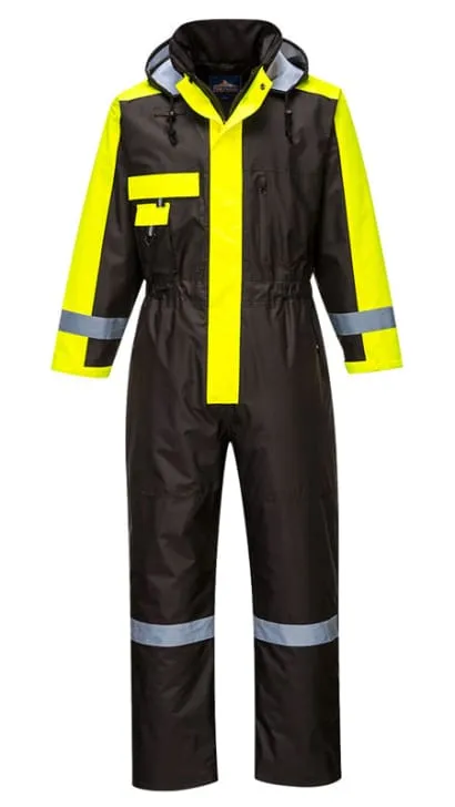 Padded waterproof Winter one piece overall Coverall boiler suit - portwest S585