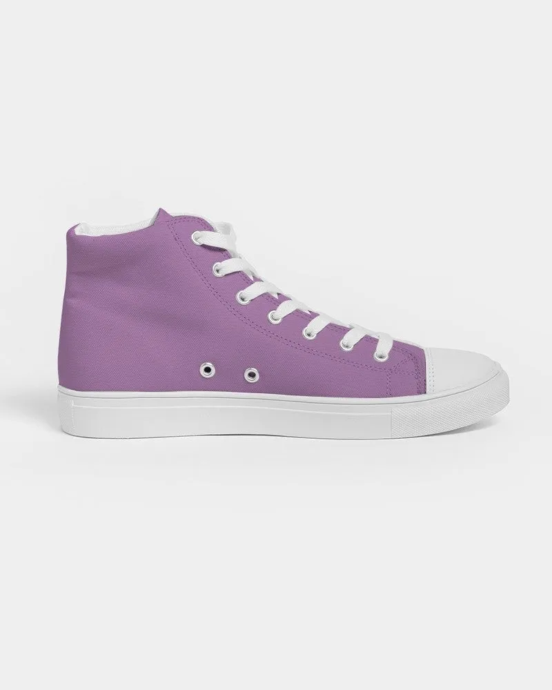 Pastel Purple Women's High-top Canvas Sneakers | Women's | Bright Pastel Purple | C30M60Y0K0