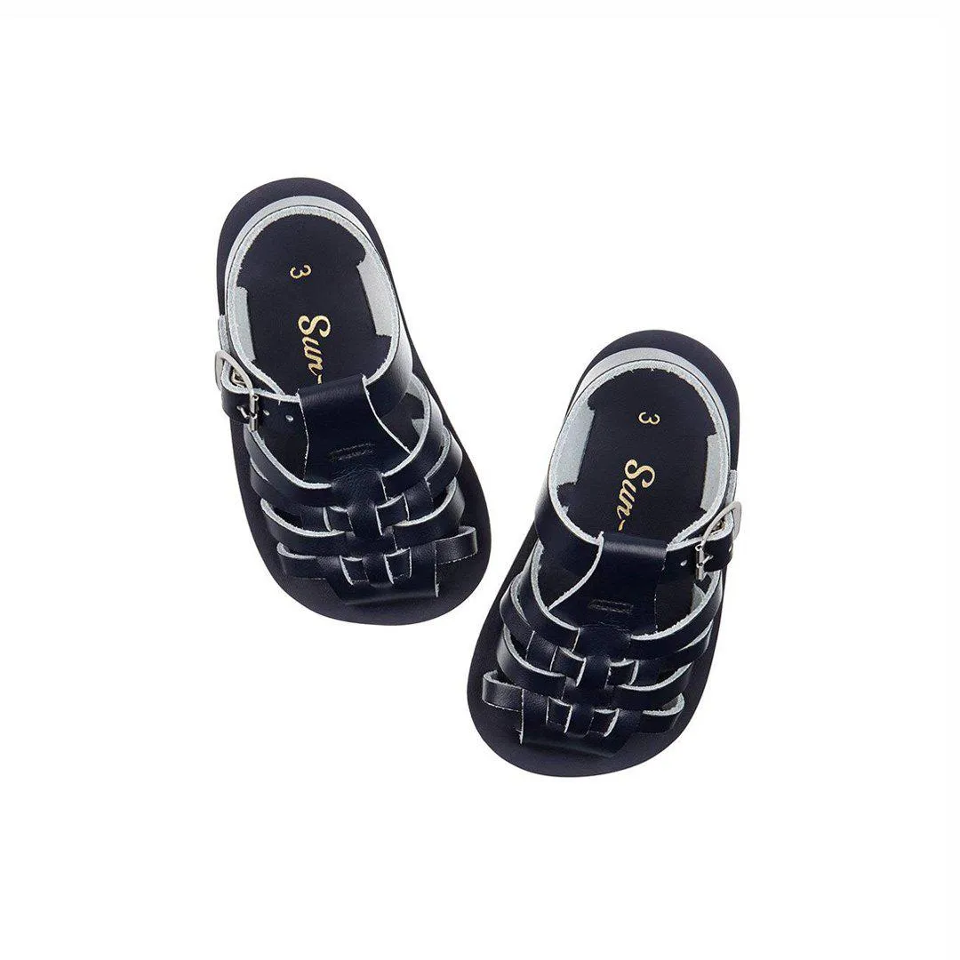 Salt-Water Sun-San Kid's Sandals - Sailor - Navy