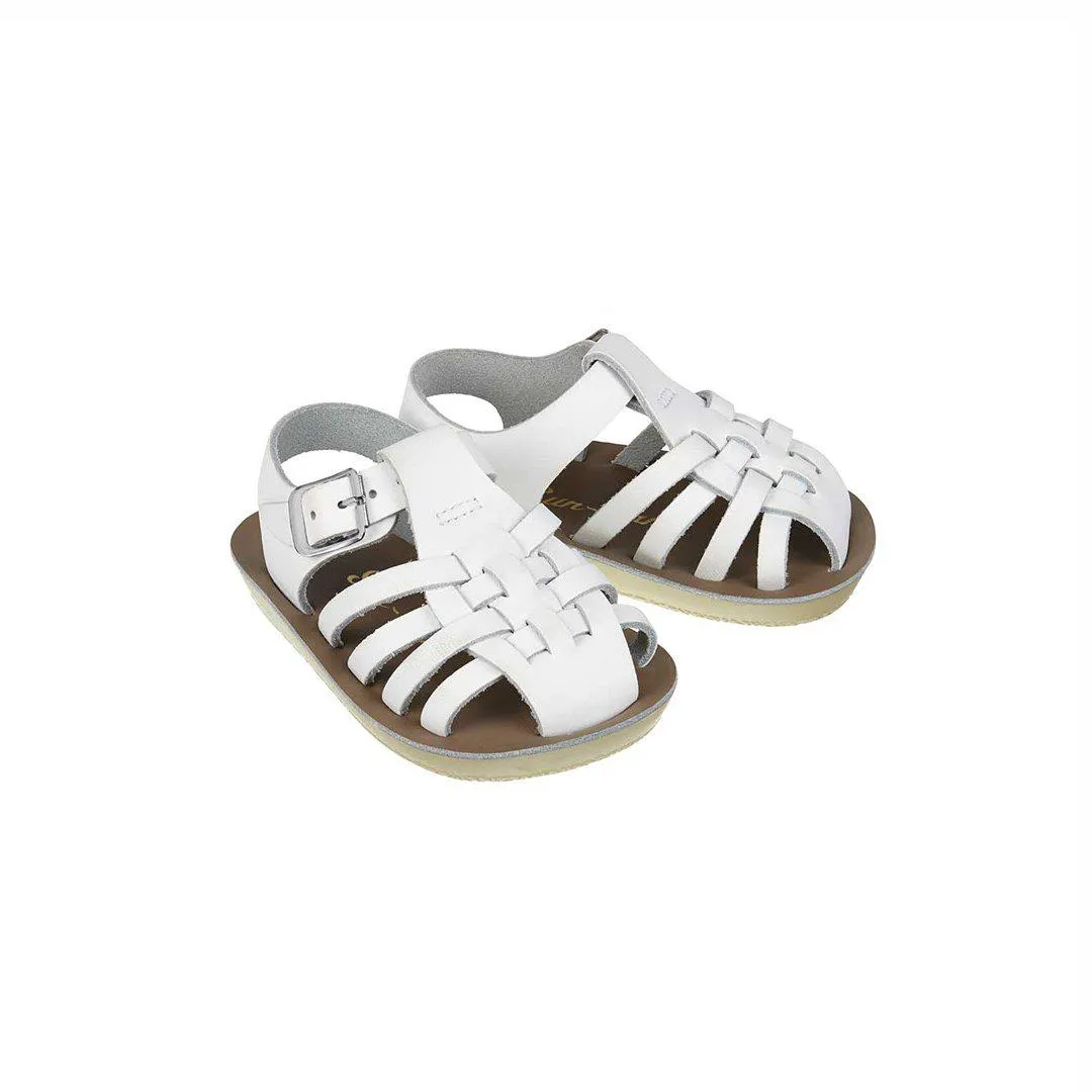 Salt-Water Sun-San Kid's Sandals - Sailor - White