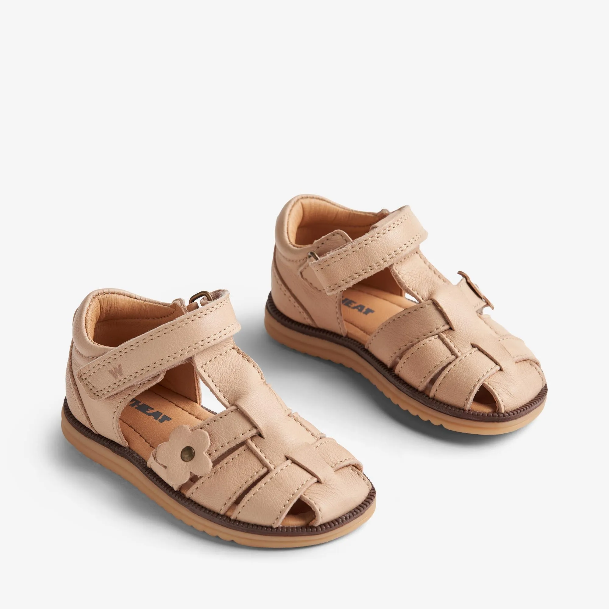 Sandal Closed Toe Sky Flower - beige rose