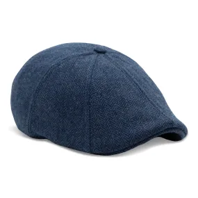 The Insulated Peaky Boston Scally Cap - Indigo Blue