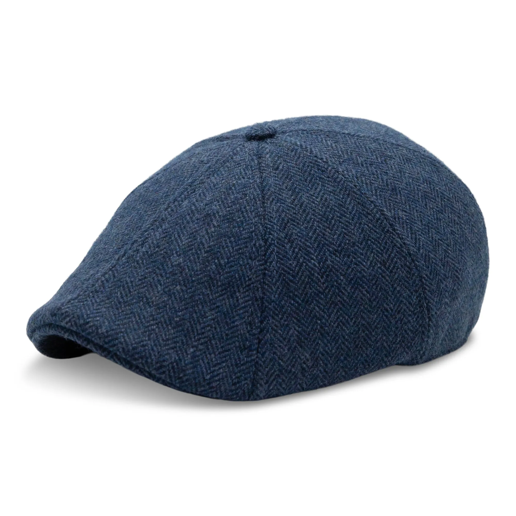 The Insulated Peaky Boston Scally Cap - Indigo Blue