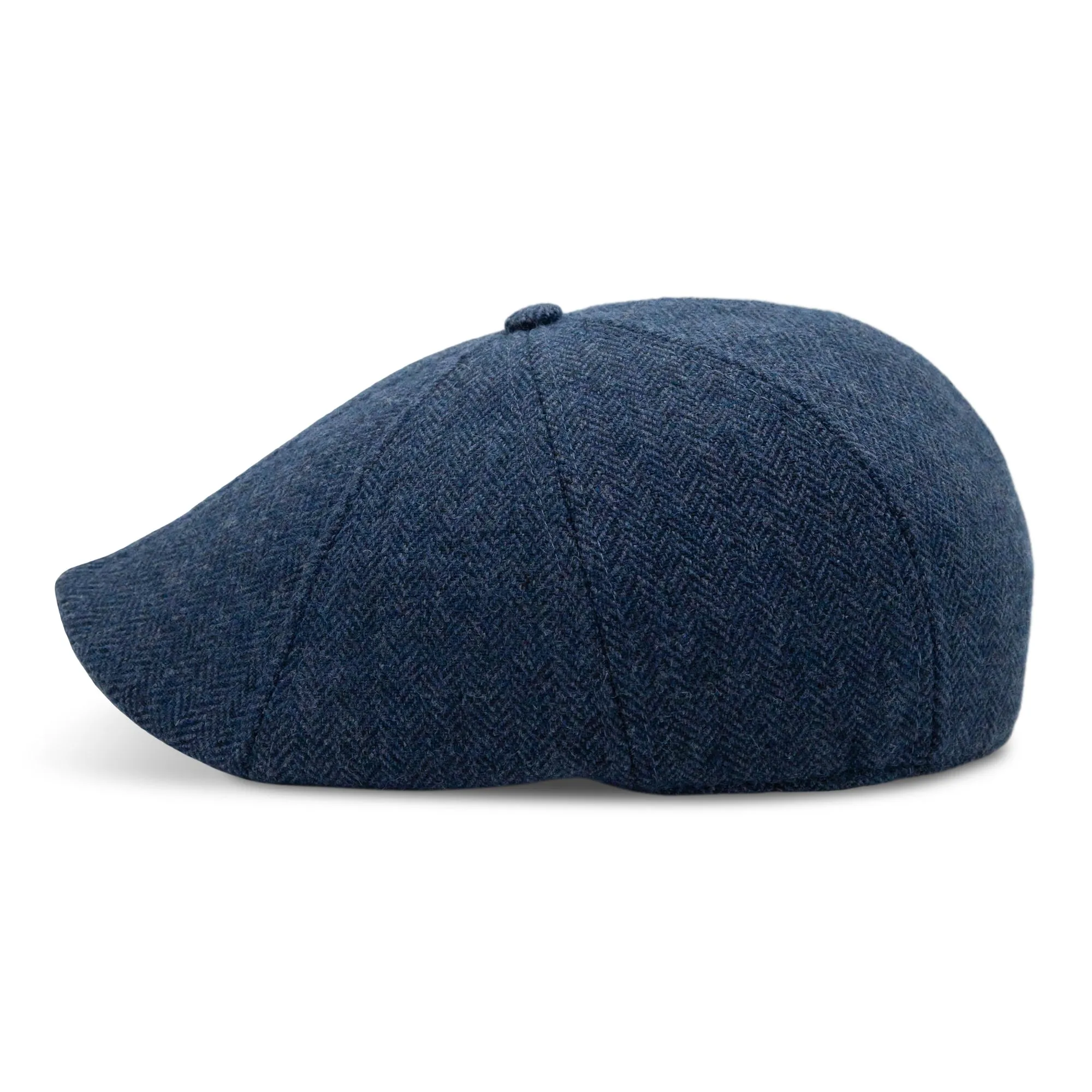 The Insulated Peaky Boston Scally Cap - Indigo Blue