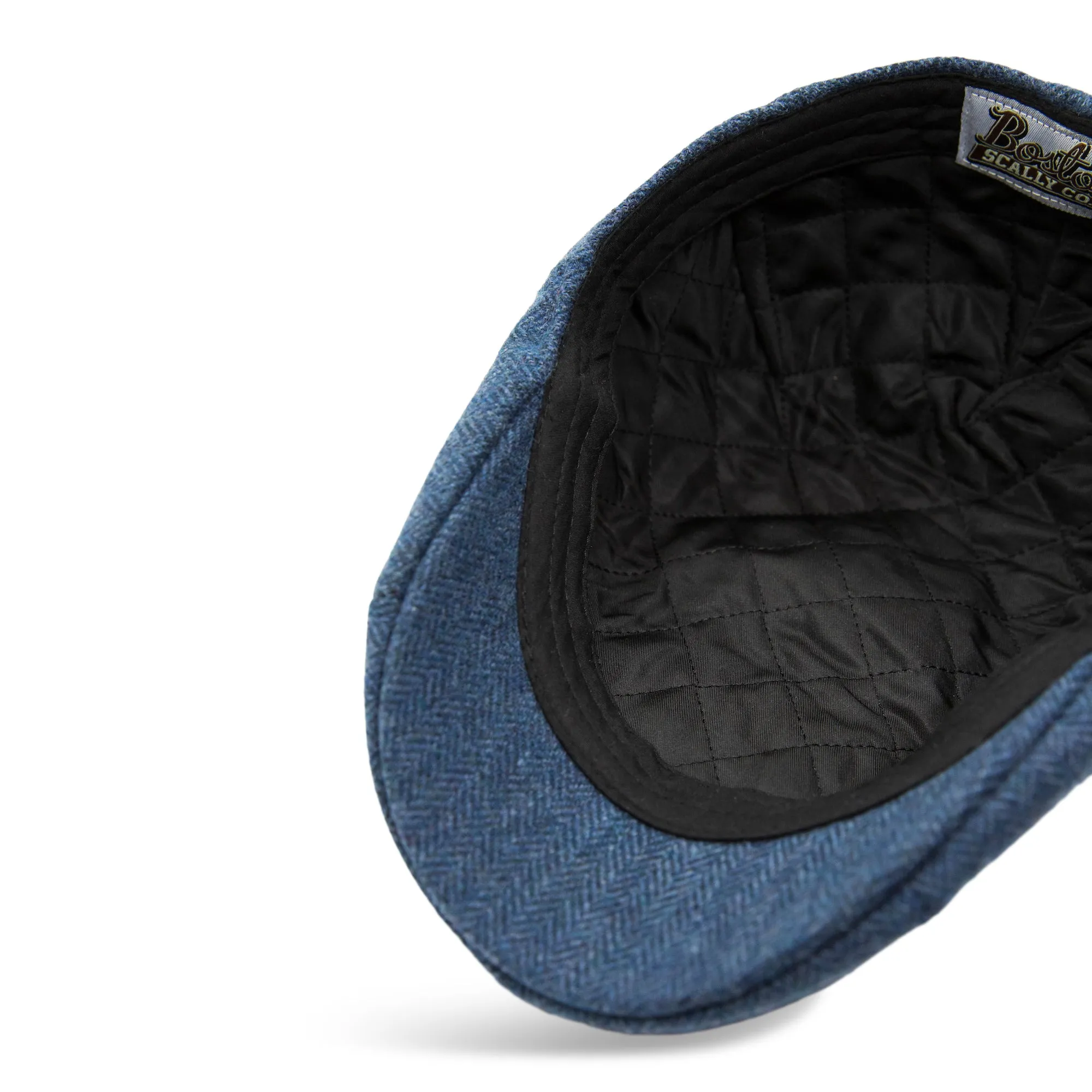 The Insulated Peaky Boston Scally Cap - Indigo Blue