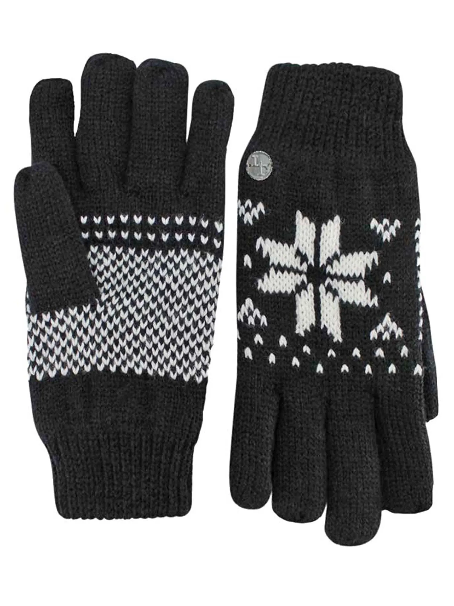 Thermal Insulated Womens Snowflake Knit Winter Gloves