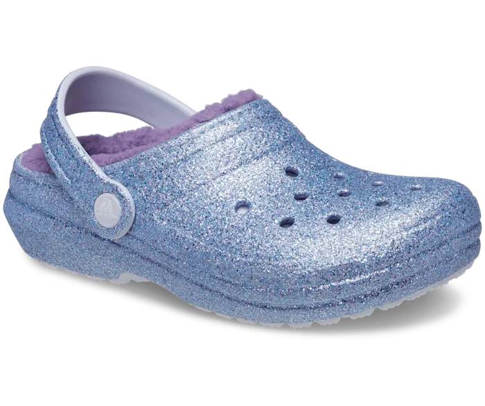 TODDLER CLASSIC LINED GLITTER CLOG