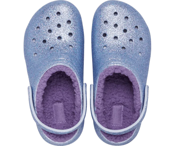 TODDLER CLASSIC LINED GLITTER CLOG