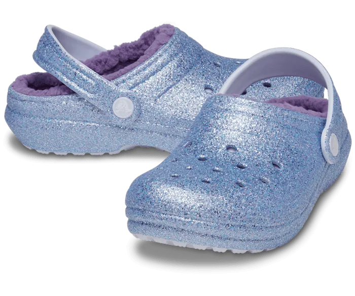 TODDLER CLASSIC LINED GLITTER CLOG