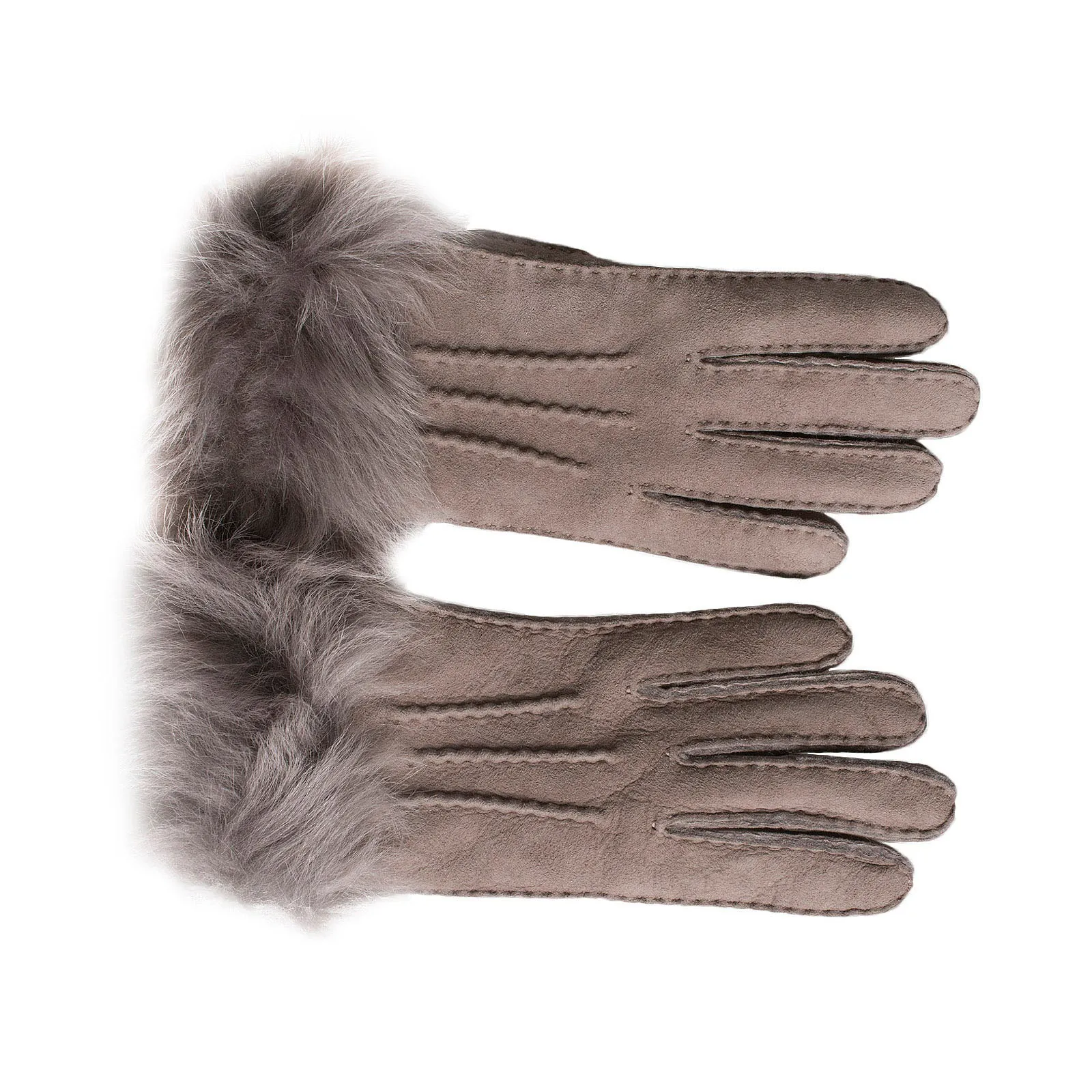 UGG Sheepskin 3 Pt Toscana Stormy Grey Gloves - Women's