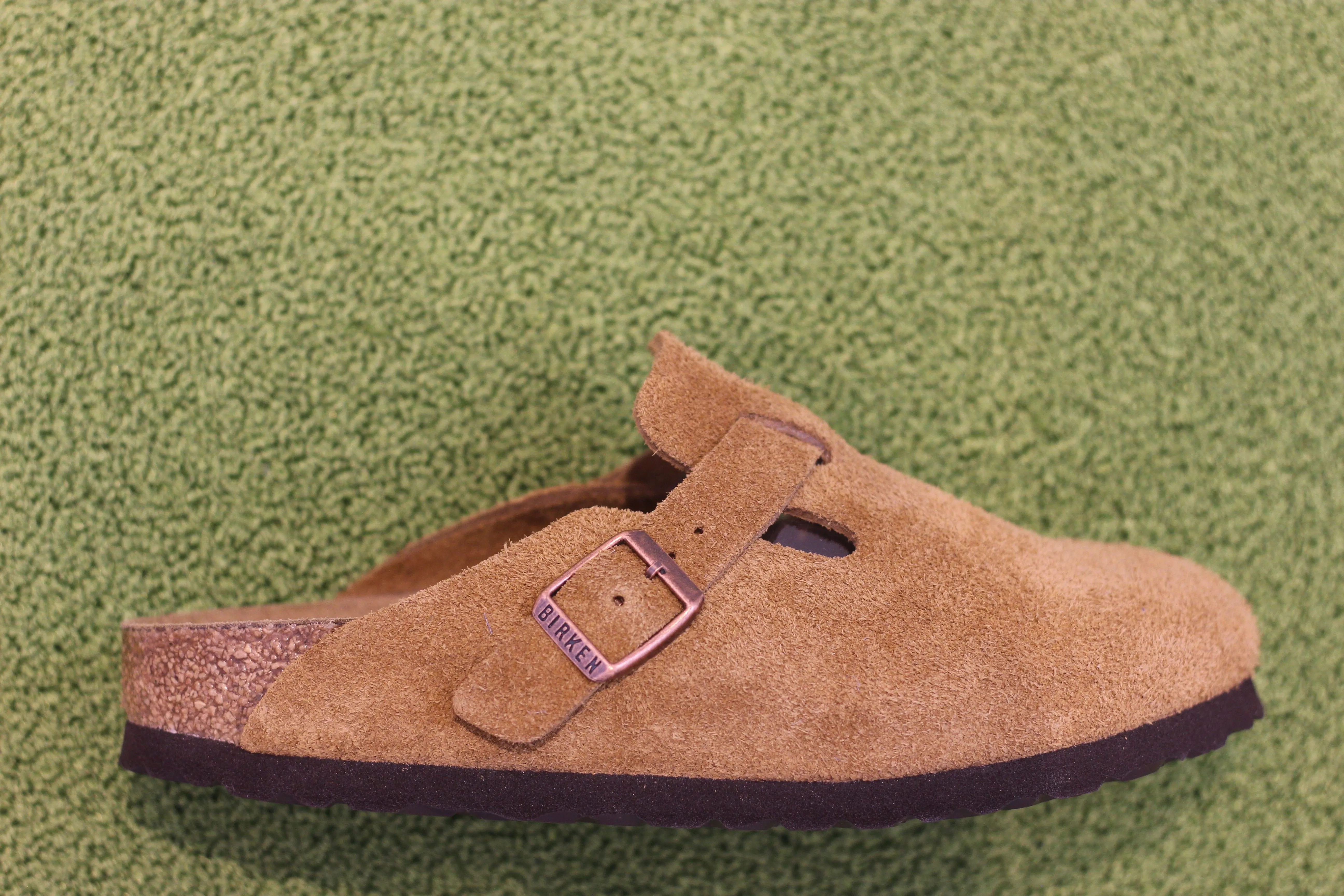 Women's Boston Clog - Mink Suede