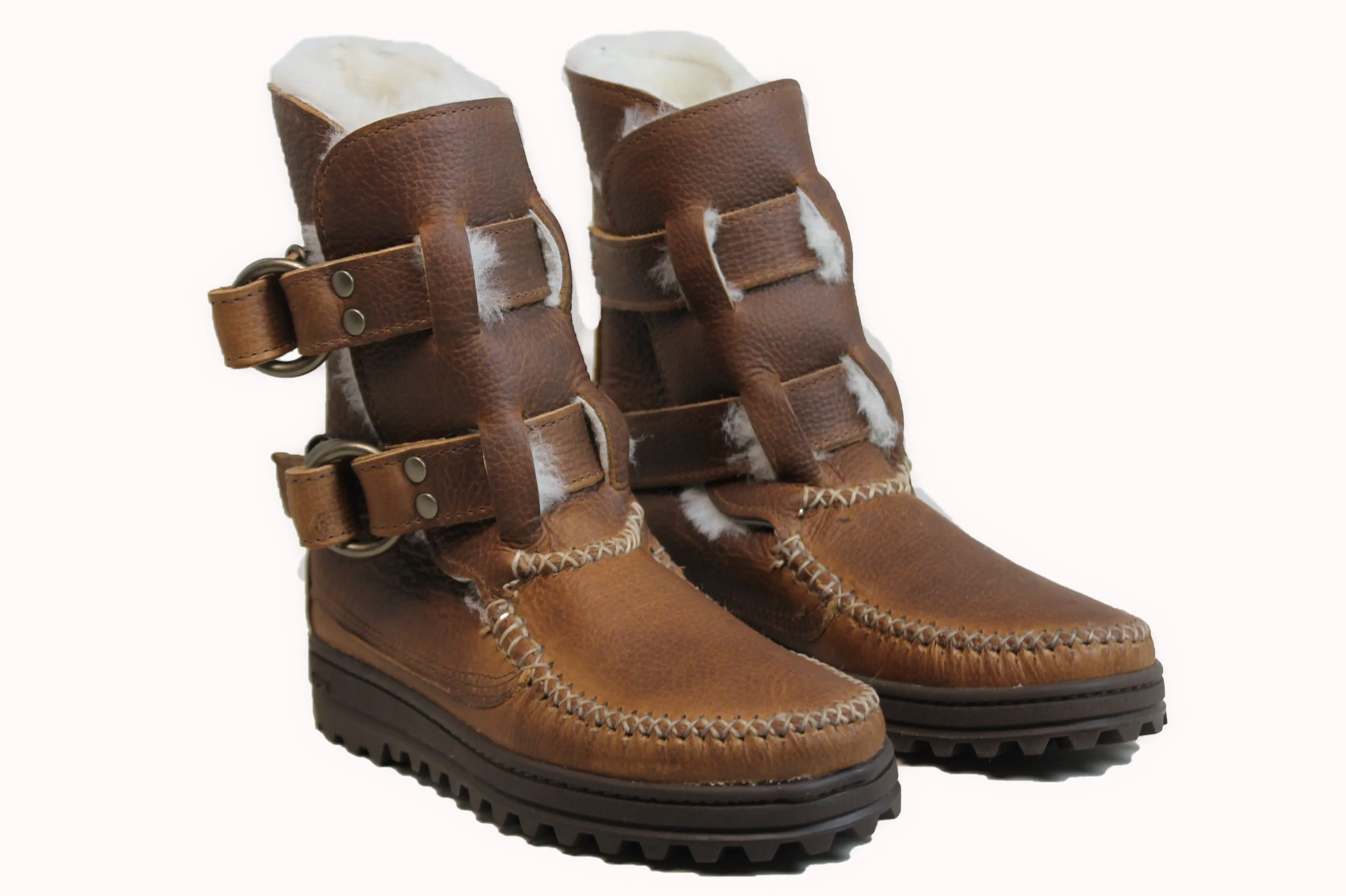 Women's Twinstrap Ring Boot - Grizzly Peanut