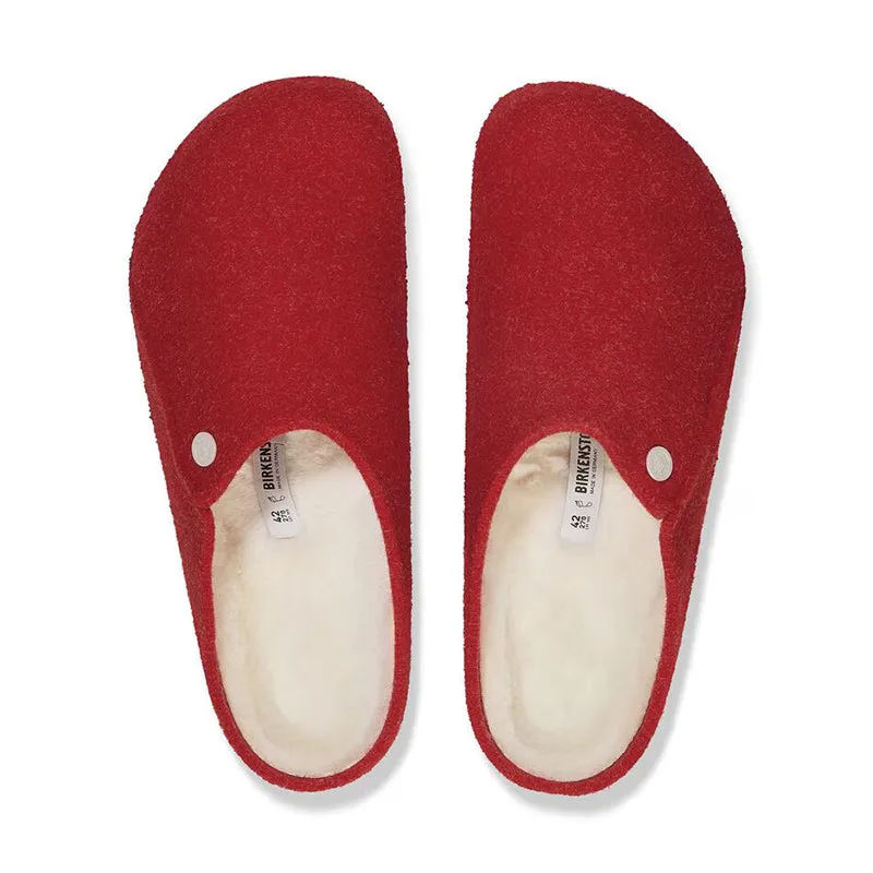 Women's Zermatt Shearling Narrow Active Red/Natural Wool